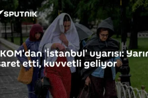 AKOM'dan 'İstanbul' uyarısı: Yarını işaret etti, kuvvetli geliyor