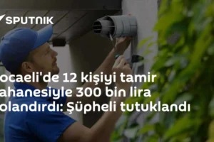 Kocaeli'de 12 kişiyi tamir bahanesiyle 300 bin lira dolandırdı: Şüpheli tutuklandı