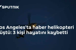 Los Angeles'ta haber helikopteri düştü: 3 kişi hayatını kaybetti