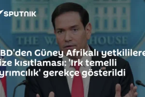 ABD'den Güney Afrikalı yetkililere vize kısıtlaması: 'Irk temelli ayrımcılık' gerekçe gösterildi