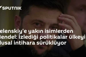 Zelenskiy'e yakın isimlerden Mendel: İzlediği politikalar ülkeyi ulusal intihara sürüklüyor