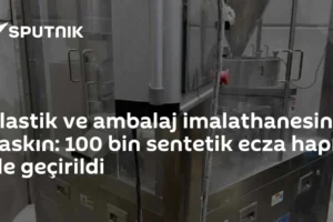 Plastik ve ambalaj imalathanesine baskın: 100 bin sentetik ecza hapı ele geçirildi