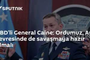 ABD'li General Caine: Ordumuz, Ay çevresinde de savaşmaya hazır olmalı