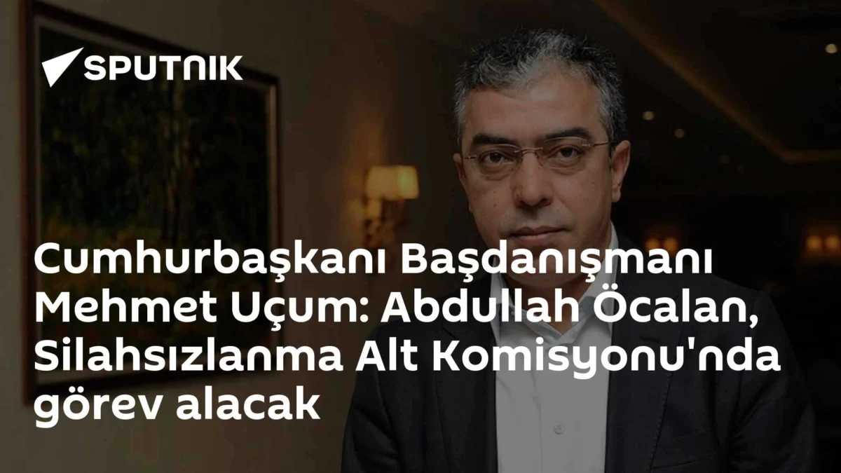 Cumhurbaşkanı Başdanışmanı Mehmet Uçum: Abdullah Öcalan, Silahsızlanma Alt Komisyonu'nda görev alacak