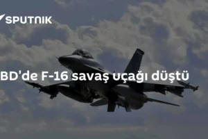 ABD'de F-16 savaş uçağı düştü