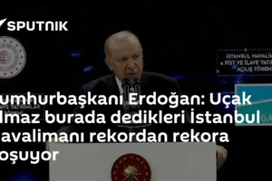 Cumhurbaşkanı Erdoğan: Uçak olmaz burada dedikleri İstanbul Havalimanı rekordan rekora koşuyor