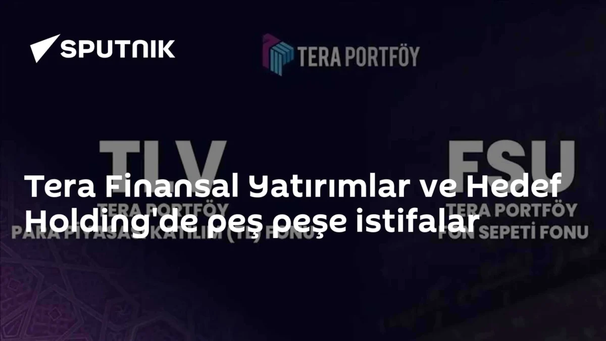 Tera Finansal Yatırımlar ve Hedef Holding'de peş peşe istifalar
