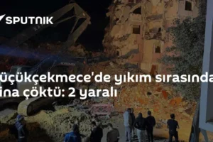 Küçükçekmece'de yıkım sırasında bina çöktü: 2 yaralı
