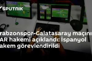 Trabzonspor-Galatasaray maçının VAR hakemi açıklandı: İspanyol hakem görevlendirildi