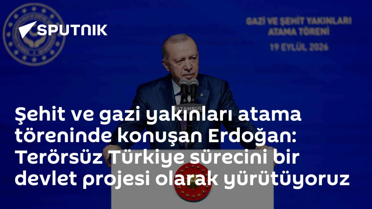 Şehit ve gazi yakınları atama töreninde konuşan Erdoğan: Terörsüz Türkiye sürecini bir devlet projesi olarak yürütüyoruz