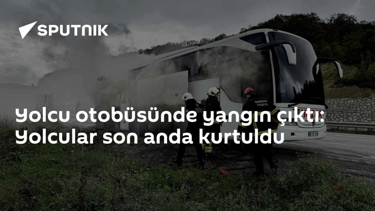 Yolcu otobüsünde yangın çıktı: Yolcular son anda kurtuldu