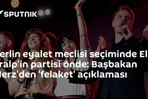 Berlin eyalet meclisi seçiminde Elif Eralp'in partisi önde: Başbakan Merz'den 'felaket' açıklaması