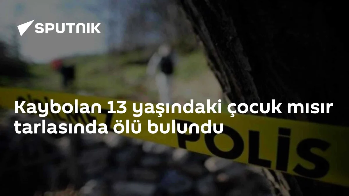Kaybolan 13 yaşındaki çocuk mısır tarlasında ölü bulundu