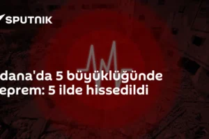 Adana'da 5 büyüklüğünde deprem: 5 ilde hissedildi