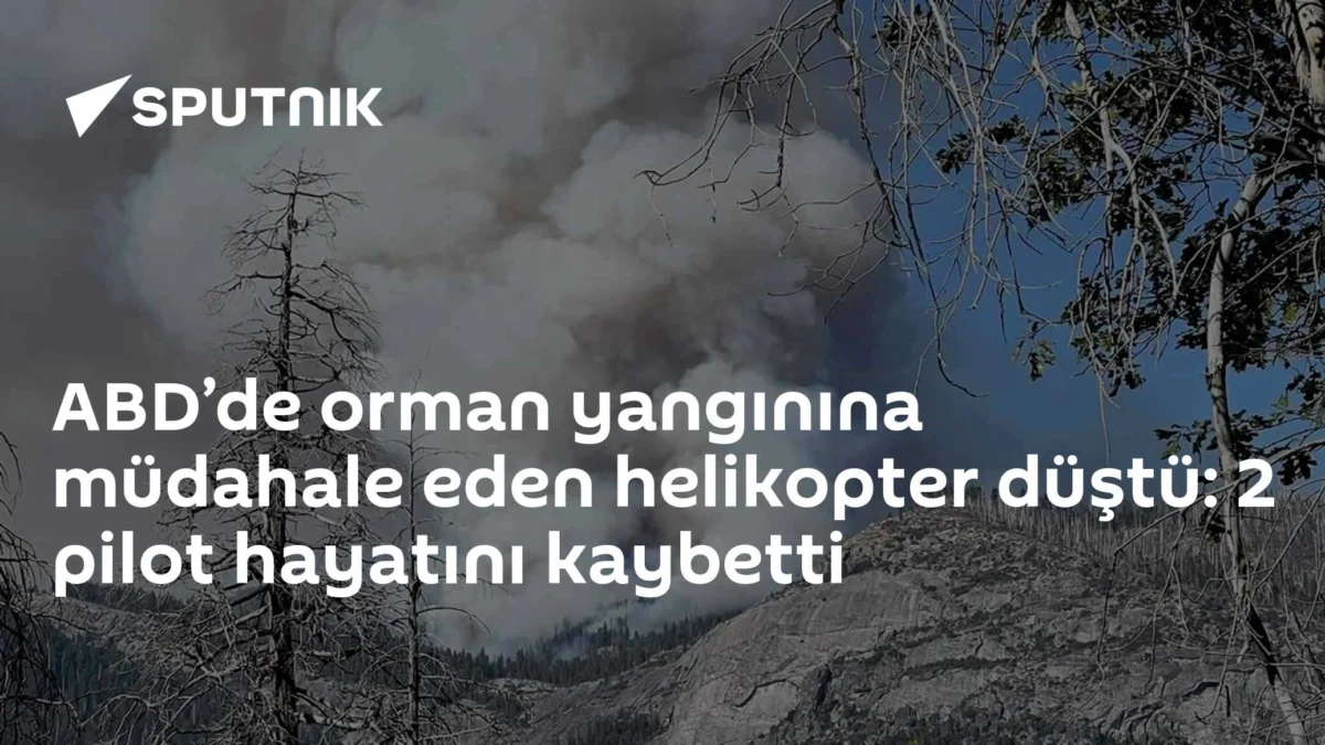 ABD’de orman yangınına müdahale eden helikopter düştü: 2 pilot hayatını kaybetti