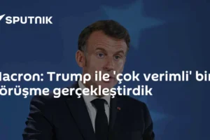 Macron: Trump ile 'çok verimli' bir görüşme gerçekleştirdik