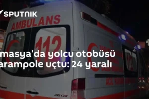 Amasya'da yolcu otobüsü şarampole uçtu: 24 yaralı