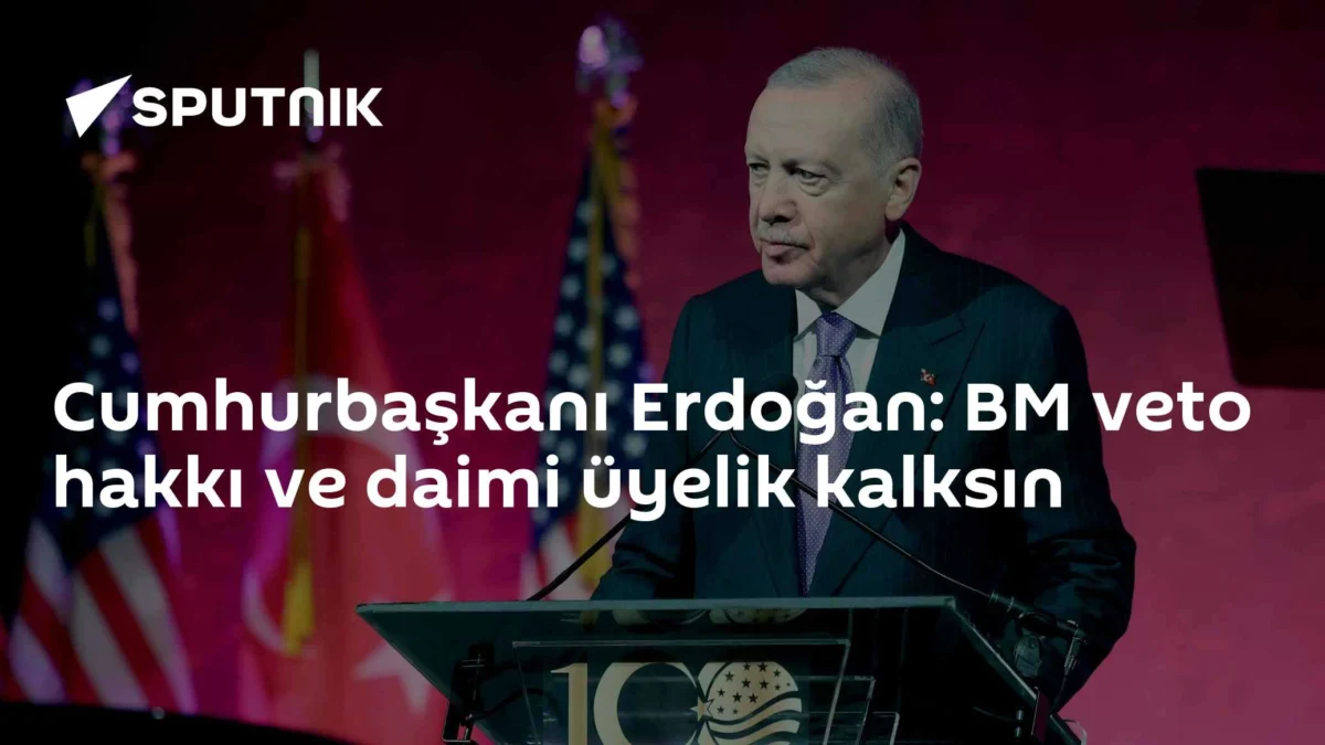 Cumhurbaşkanı Erdoğan: BM veto hakkı ve daimi üyelik kalksın