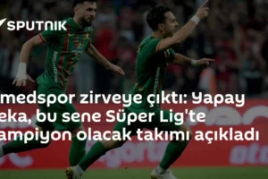 Amedspor zirveye çıktı: Yapay zeka, bu sene Süper Lig'te şampiyon olacak takımı açıkladı