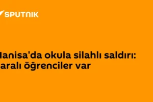 Manisa'da okula silahlı saldırı: Yaralı öğrenciler var