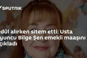 Ödül alırken sitem etti: Usta oyuncu Bilge Şen emekli maaşını açıkladı