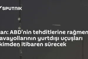 İran: ABD'nin tehditlerine rağmen havayollarının yurtdışı uçuşları ekimden itibaren sürecek