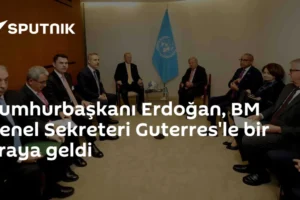 Cumhurbaşkanı Erdoğan, BM Genel Sekreteri Guterres'le bir araya geldi