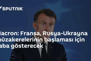 Macron: Fransa, Rusya-Ukrayna müzakerelerinin başlaması için çaba gösterecek