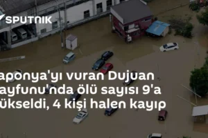Japonya'yı vuran Dujuan Tayfunu'nda ölü sayısı 9'a yükseldi, 4 kişi halen kayıp