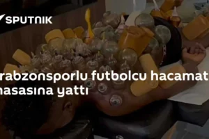Trabzonsporlu futbolcu hacamat masasına yattı