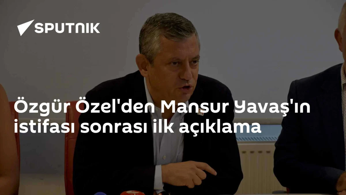 Özgür Özel'den Mansur Yavaş'ın istifası sonrası ilk açıklama