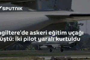İngiltere'de askeri eğitim uçağı düştü: İki pilot yaralı kurtuldu