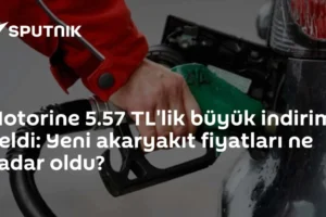 Motorine 5.57 TL'lik büyük indirim geldi: Yeni akaryakıt fiyatları ne kadar oldu?