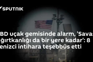 ABD uçak gemisinde alarm, 'Savaş çığırtkanlığı da bir yere kadar': 8 denizci intihara teşebbüs etti