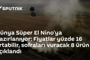 Dünya Süper El Nino’ya hazırlanıyor: Fiyatlar yüzde 16 artabilir, sofraları vuracak 8 ürün açıklandı