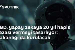 ABD, yapay zekaya 20 yıl hapis cezası vermeyi tasarlıyor: Bakanlığı da kurulacak