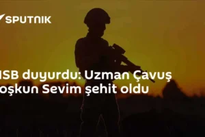 MSB duyurdu: Uzman Çavuş Coşkun Sevim şehit oldu