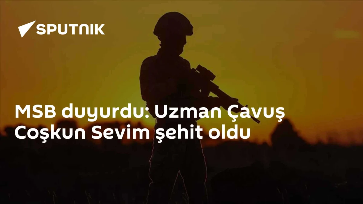 MSB duyurdu: Uzman Çavuş Coşkun Sevim şehit oldu