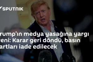 Trump’ın medya yasağına yargı freni: Karar geri döndü, basın kartları iade edilecek
