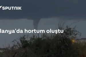 Alanya'da hortum oluştu
