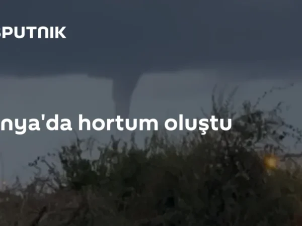 Alanya'da hortum oluştu