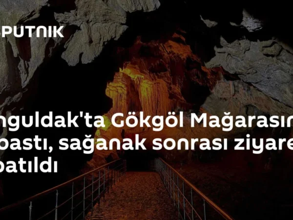 Zonguldak'ta Gökgöl Mağarasını su bastı, sağanak sonrası ziyarete kapatıldı
