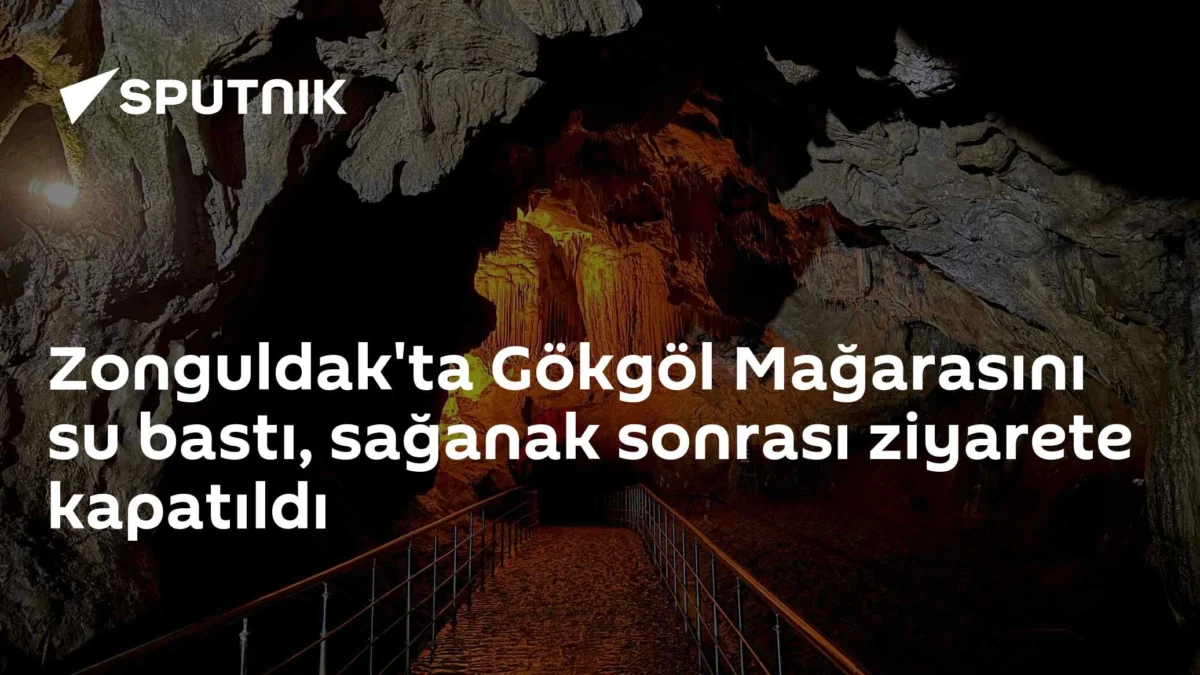 Zonguldak'ta Gökgöl Mağarasını su bastı, sağanak sonrası ziyarete kapatıldı