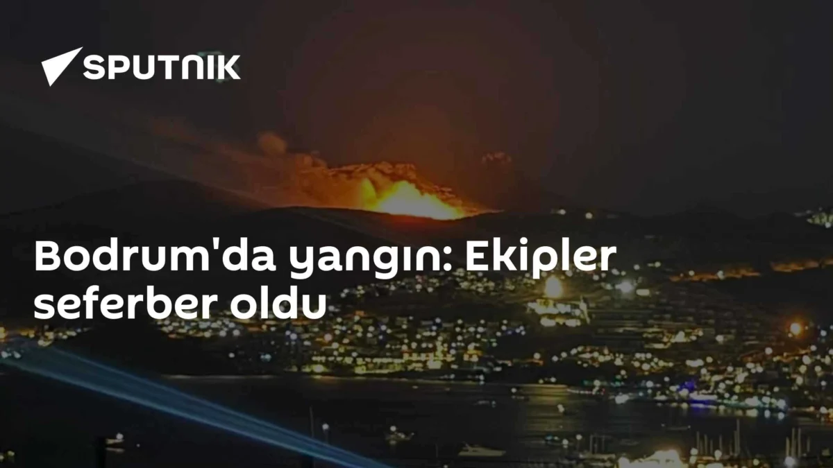 Bodrum'da yangın: Ekipler seferber oldu