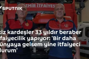 İkiz kardeşler 33 yıldır beraber itfaiyecilik yapıyor: 'Bir daha dünyaya gelsem yine itfaiyeci olurum'