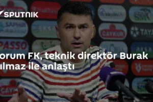Çorum FK, teknik direktör Burak Yılmaz ile anlaştı