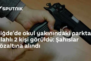 Niğde'de okul yakınındaki parkta silahlı 2 kişi görüldü: Şahıslar gözaltına alındı