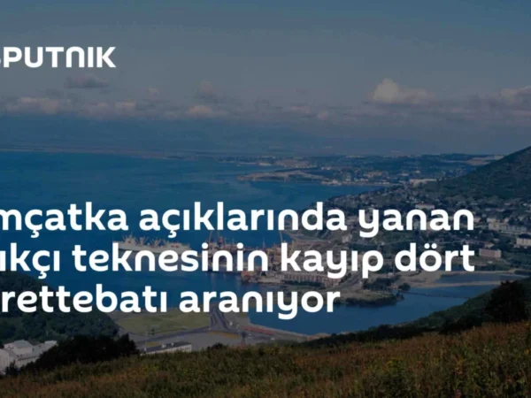 Kamçatka açıklarında yanan balıkçı teknesinin kayıp dört mürettebatı aranıyor
