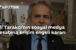Ali Tarakcı’nın sosyal medya hesabına erişim engeli kararı
