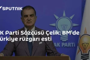 AK Parti Sözcüsü Çelik: BM'de Türkiye rüzgarı esti